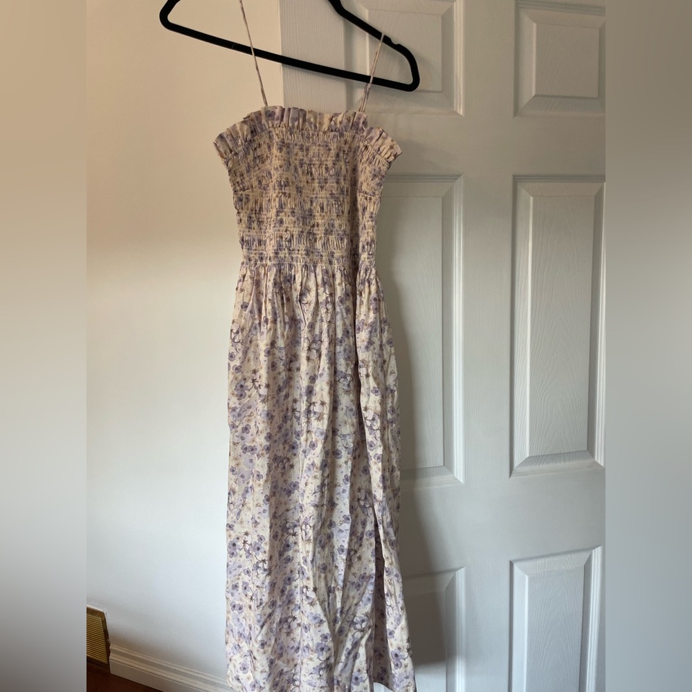 H&M ruched top midi dress